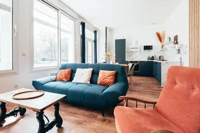 Image de La biche : moderne, 3 chambres privées vue montagnes