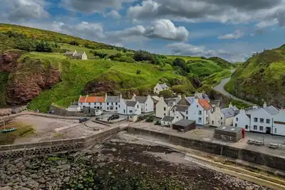 Cosy fisherman's cottage on the Pennan seafront.