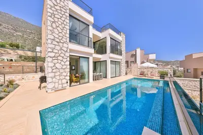 Image de Romantic Villa for 2 in Kalkan, Outdoor and Heated Indoor Pool