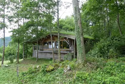 Image de Chalet insolite et isolé en rondins dans les Vosges avec spa de luxe