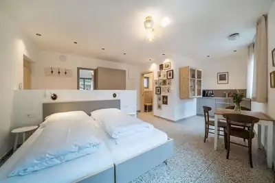 Image de Appartement de vacances \"Domus Faber 4\" avec vue sur les montagnes, terrasse partagée et Wi-Fi.