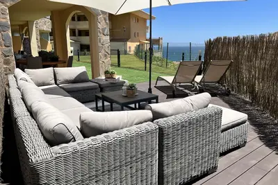 Image de Appartement « Le Sable Doux - Don Juan » avec vue mer, piscine partagée et Wi-Fi
