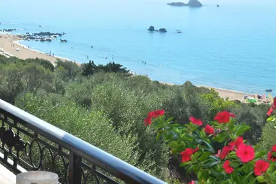Image de Studios avec piscine vue panoramique sur la mer Pelekas Beach Corfou