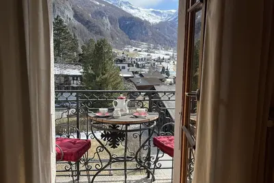 Image de In Evolene, sunny studio with stunning view over the mountains