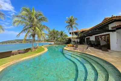 Image de LuxoBrasil #Bz35 Villa Ocean Bliss 09 Bedrooms Beach Front Buzios Seasonal Rent