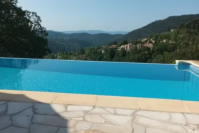 Image de Maison familiale avec piscine et superbe vue, entre plages et gorges du Verdon.