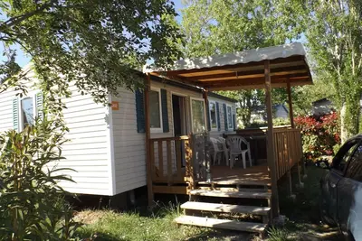 Image de Mobil Home « Echo des Vagues » * Climatisation *Terrasse Couverte Et Fermee*