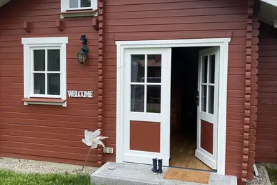 Image de Rustic accommodation near the Baltic Sea in our log cabin