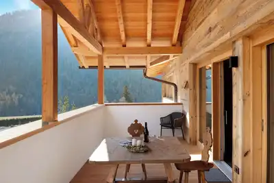 Image de Appartement \"Les Ciases Chalets Dolomites Apt 5\" avec Terrasse privée, Balcon privé & Wi-Fi