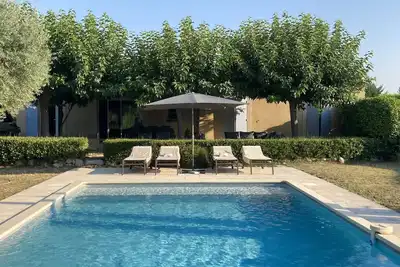 Image de Luberon - Oppède, Villa Bécune, 3 chambres, piscine privée, vue dégagée