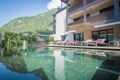 Image de Appartement 'Résidence Sonja Abies' avec piscine partagée, Wi-Fi et climatisation.