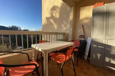 Image de Studio cabine avec balcon, piscine et parking - Sainte Maxime