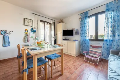 Image de Maison de vacances \"Villetta Gelsomino\" avec vue sur la mer, jardin et terrasse.