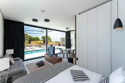 Image de Modern Rhodes Villa | 1 Bedroom | Villa 6. 4 | Great Sea Views | Jacuzzi | Close to Beach