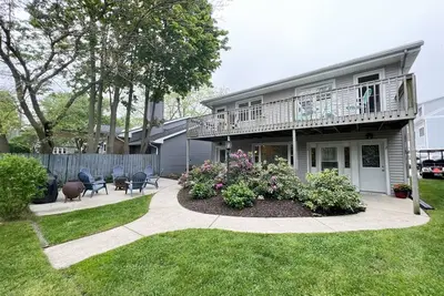 Anchors Away: Nautical Downtown Saugatuck Abode, Balcony, Partial River Views