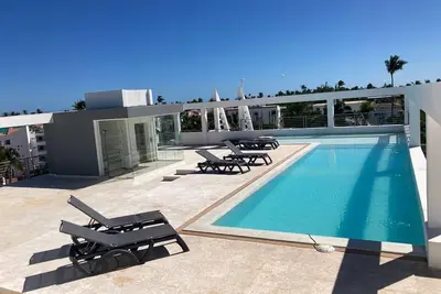 Image de Punta Cana, Vacations, Pool and Beach with ocean view.