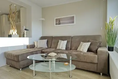 Deichstern vacation apartment in Erlengrund with garden and sun terrace