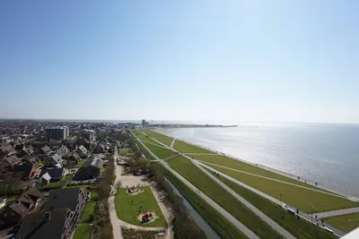 Wohnung Gezeitenblick im Büsumer Hochhaus mit Blick auf Büsum und dem Meer!