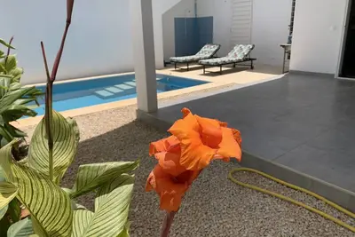 Image de Ground floor of villa with private swimming pool near the beach.