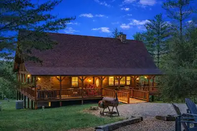 Image de Hidden Lake Lodge-Lodge-Salle de bain privée séparée-Vue sur le bois