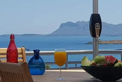 Villa Patroklos seaview 1 minute from the  beach ~ heated pool