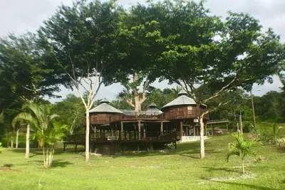 Exotic High End Unique Off-The-Grid Treehouse, steps away from the Mopan River!