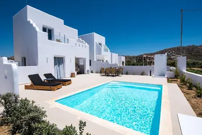 Image de Beautiful Naxos Villa | 4 Bedrooms | Villa Blanc | Private Pool & Amazing Sea Views | Plaka