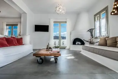 Luxury Naxos Suite | Elegant Villa | 3 Bedrooms | Panoramic Sea Views