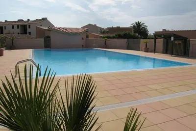 Image de Charmant Pavillon T2 Cabine, 6 Couchages, Cour Privée, Piscine, Parking, Proche Plage - St Cyprien