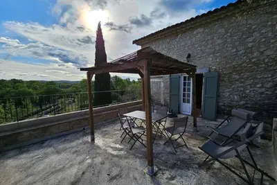 Image de Domaine de Bagard - Gîte la Cascade 56m² 2/6 pers Terrasse