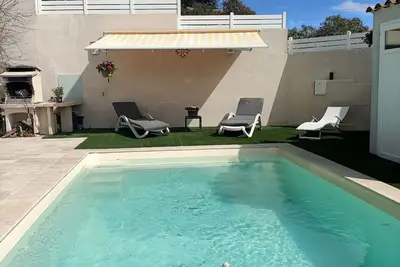 Image de Villa avec piscine privée sécurisée à 9km de la mer