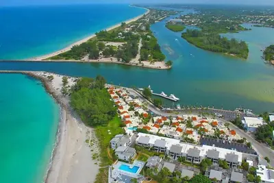 Beautiful Condo just steps from the pool and beach.