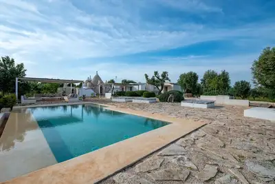 Image de Villa 'Trullo Nostress with Pool' avec jardin, terrasse et Wi-Fi