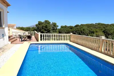 Image de Appartement dans une maison de vacances avec climatisation, Wifi, piscine privée, Tv, terrasse