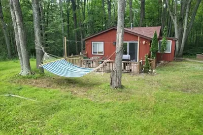 Image de Lucky Bear Lodge. Secluded Cabin in the Woods, Beach access. Pet friendly
