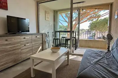 Image de Studio cabine à 400m de la mer avec piscines, parking privé et loggia - Argelès-sur-Mer