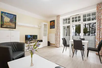 Image de Villa Strandidyll Apartment 3, Balkon mit Meerblick - A. 2, Apartment 3 / 2 Raum Apartment, Balkon