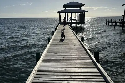 Image de Beautiful, impeccably clean bayfront home with private dock.