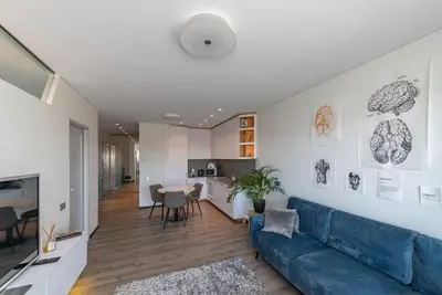Image de Bright Kaunas apartment with Castle view