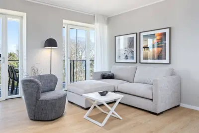 Image de Great family apartment on the Baltic Sea with balcony, sea view and two bathrooms -