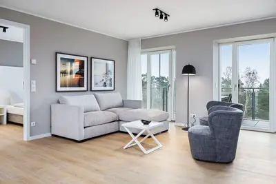 Image de Great apartment on 102 sqm with balcony, sea view and two bathrooms on the Baltic Sea!