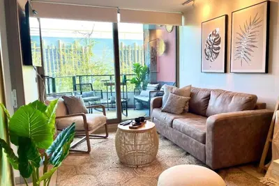 Image de Modern apartment 5 minutes by car from the beach and restaurants.