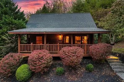 Image de New 4k Tv and Air hockey table! Center Pigeon Forge, hot tub, pet, entire cabin!