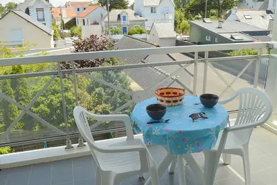 Studio lumineux près du centre avec balcon, parking privé et vélos - Le Pouliguen