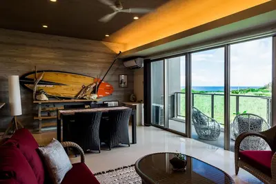 Image de Or211 spacious living room The contrast between t - Ocean Resort Maeda Misaki 211 / Kunigami-gun Okinawa