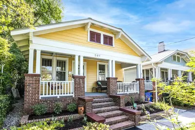 Authentic Craftsman cottage - enclosed yard, lovely porch, W/D & great location
