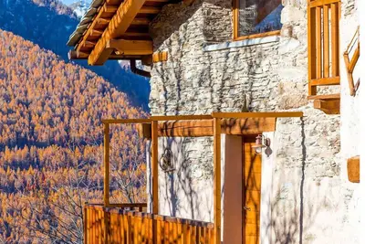 Image de Chalet \"Civico 9\" avec vue sur la montagne, jardin partagé et Wi-Fi