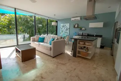 Image de Villa  au calme dans la jungle Maya a 5 mn de la plage