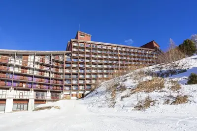Image de 9ème étage, vue pistes de ski, balcon, télévision, 28m², Les Arcs