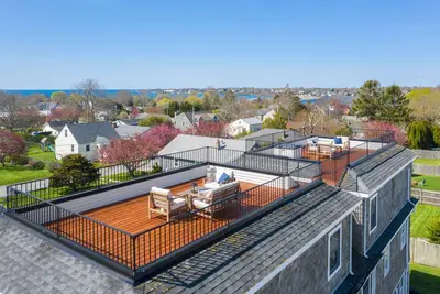 Rooftop and backyard